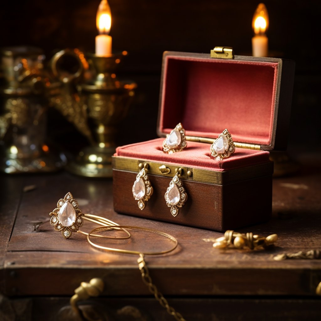 Schitter met blush’s gouden oorbellen en diamanten ringen!